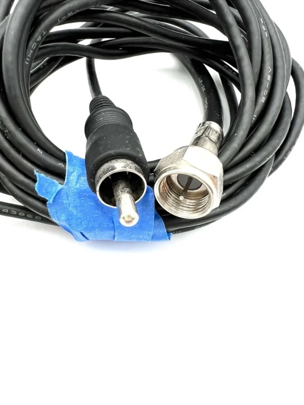 Nintendo Gray RF Modulator Cable with Coax and RCA Connectors